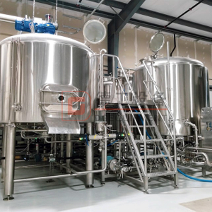 2000L Commercial Beer Brewing Equipment 3-vessel with Steam Heating Customized Sus304/316 Beer Fermentation Tank for Sale