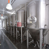 Customizable 2000L beer fermentation tank for craft beer cooling jacketed stainless steel brewing tank