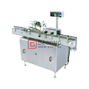 Automated sticker labelling machine for round glass bottle / PET bottle 