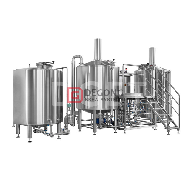 1000L Steam/electric Heating 2/3/4 Vessels Beer Mashing System Beer Brewhouse for Sale