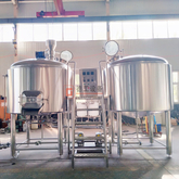 2000L Used Electric & Steam Heated Stainless Steel 2 Vessels Brewhouse Beer Making Line