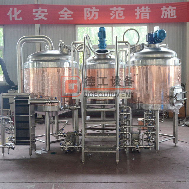 600L Red Copper Craft Commercial Double Jacket Restaurant Hotel Brewery Equipment 