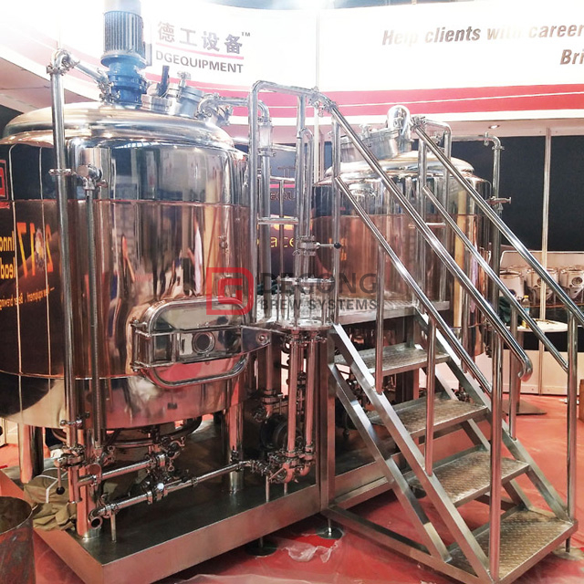 500L Microbrewery Ale/lager Red Copper Pub Brewery Equipment for Ireland Market