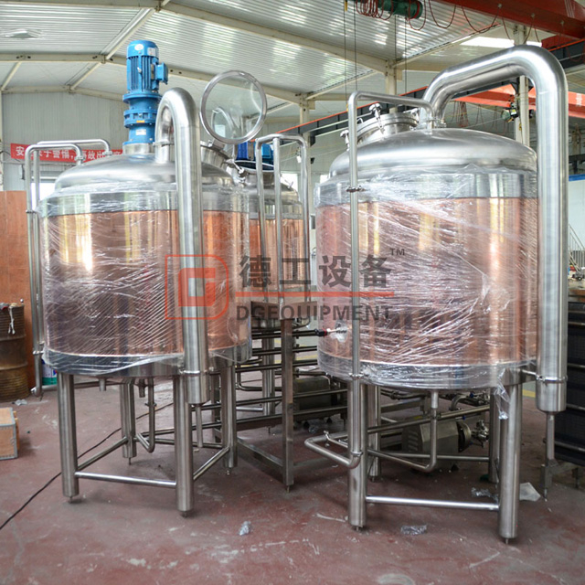 600L Red Copper Craft Commercial Double Jacket Restaurant Hotel Brewery Equipment 