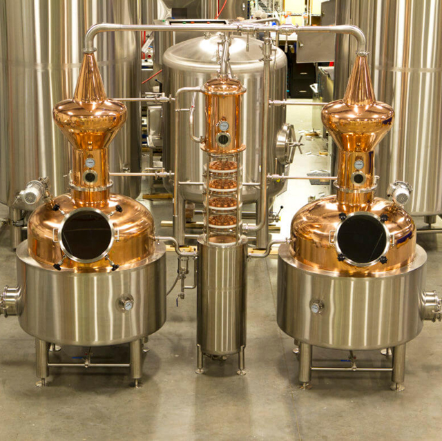 300L 500L Small Distiller Electric Heating Copper Alcohol Distillation  Equipment Craft Distillery Machine for Any Type