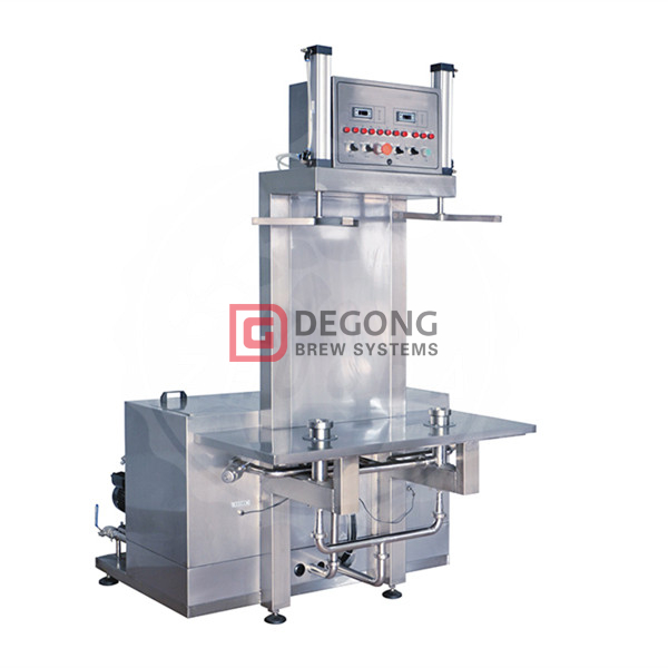 Stainless steel double nozzles beer keg washing machine for sale 