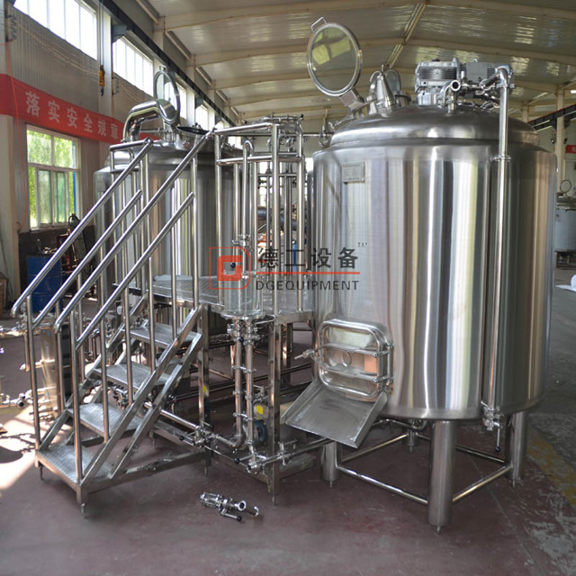 1000L Stainless Steel 304 Mirror Polish Craft Beer Brewery Equipment with 3 Vessel Brewhouse And Conical Fermenter
