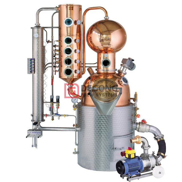 Hot Sale 1000L Alcohol Distillation Plant Equipment Machine for Whisky Vodka 