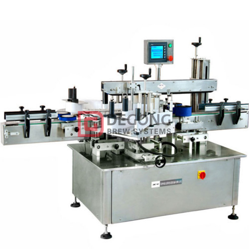 Automated sticker labelling machine for round glass bottle / PET bottle 