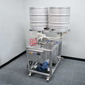 Two-Station/ Single Station Commercial Stainless Steel Manual Keg Washer Machine for Sale