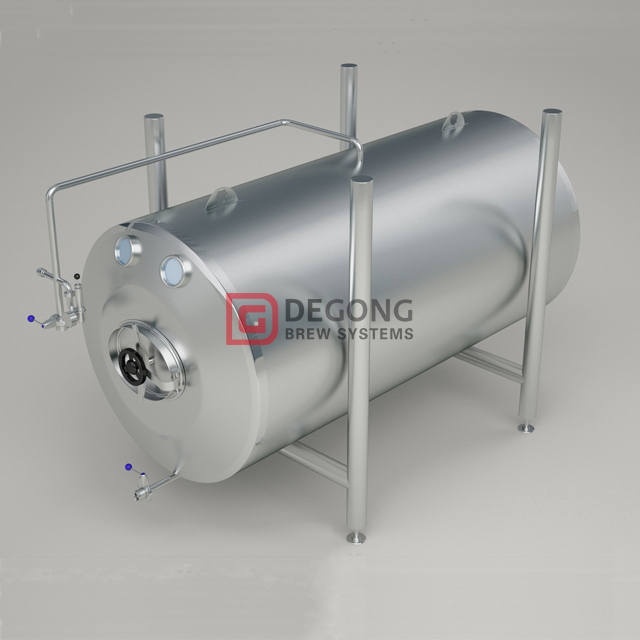 20BBL insulated stainless steel horizontal Beer Brite/ Serving Tank for beer brew pub