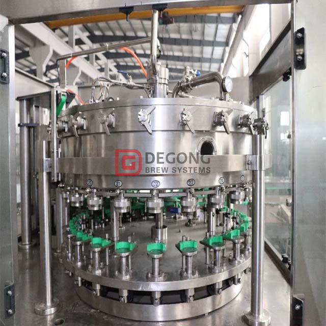 carbonated soft drink filling packaging plant automatic craft beer canning machine production line 