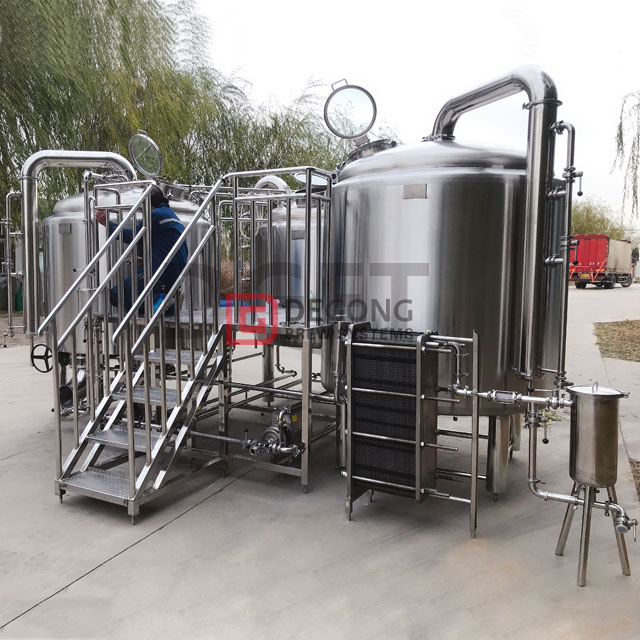 2000L turnkey industrial used food grade stainless steel beer brewing equipment 