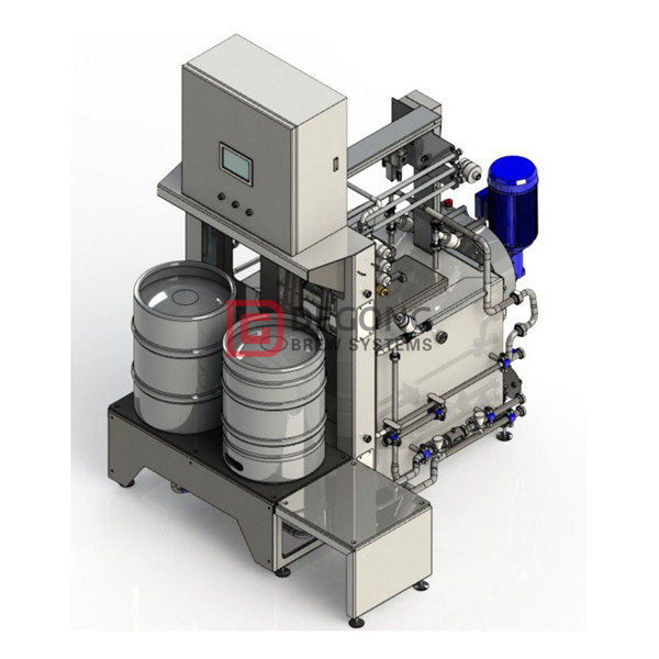Stainless steel double nozzles beer keg washing machine for sale 