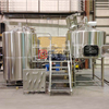 1000L Steam heated automatic 2 vessels conical beer brewhouse mashing tanks for sale