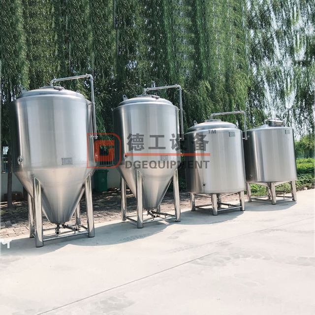 500L 1000L Commercial Use Beer Brewing Equipment Stainless Steel Brewhouse And Conical Fermenter Tank