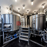 7BBL Stainless Steel Beer Brewing Equipment with Steam Heating Beer Brewhouse Mashing System