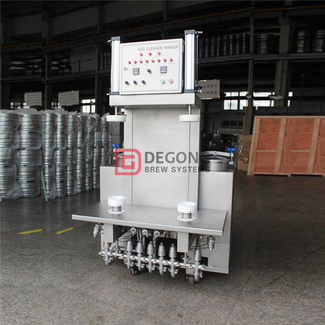 Stainless steel 2 station beer keg barrel washing/rinsing machine washer 