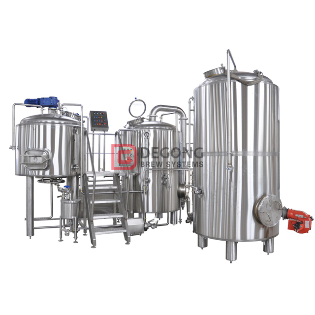 1500L 15BBL craft brewery equipment manufacturing system steam heating beer brewing project for sale