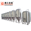 10BBL Stainless Steel Conical Dimple Jacket Beer Fermentation Tank with Cooling Zone 