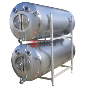 2000L insulated(non-insulated) horizontal Beer Brite Tank Beer Serving Tank for beer storage / clear
