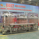 2000L Red Copper 3 Vessels Steam Heated Automatically Beer Brewery Brewing Equipment in Sweden