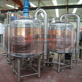 7BBL Brewpub Used Red Copper Beer Brewery Equipment with 3 Vessels Beer Brewhouse