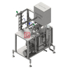 Stainless steel double nozzles beer keg washing machine for sale 