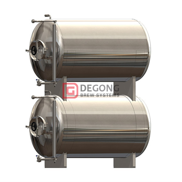 1000L pressurized insulated and jacketed horizontal maturation tank for sale 