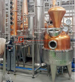 500L Craft Commercial Red Copper Gin Whisky Distillation Equipment for Sale Suppliers Near Me 