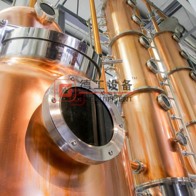 1000L Turnkey Red Copper Distiller Distilling Equipment for Vodka, Gin, Whisky, Brandy,Rum