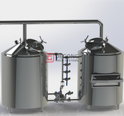 5BBL commercial 2/3 vessel craft beer brewing equipment mash tun for sale 