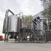 10HL Commercial Used Brewery System Combined Steam Heated 2-Vessels SS304 Beer Brewhouse for Sale