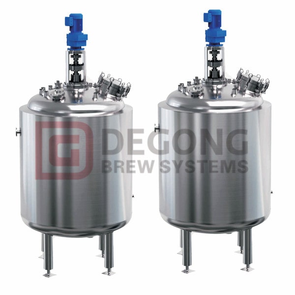 Mixing and storage systems with integrated heating/cooling 100L-5000L popular size mixing vessel