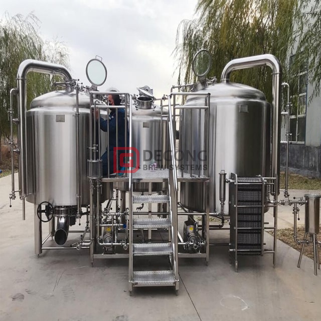 2000l Stainless Steel 3-vessel Craft Beer Making Machine Beer Brewhouse Equipment Hot Sale in European