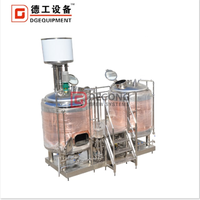 turnkey microbrewery red copper beer brewhouse equipment with CE TUV ISO certificate
