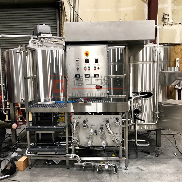 500L Customized Available All in One Brewing System Stainless Steel Brew Kettle for Beer Brewery