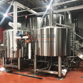1500L Commercial Brewery Used Customized Combined SUS304/316/Copper 3 Vessels Beer Brewhouse with Steam Heating