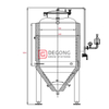 Double Jacketed 300L Fermentation Vessel Manual Unitank for Craft Beer Global Popularity