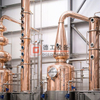 copper distiller manufacturing 1000L steam heating reflux column distillery equipment for sale 