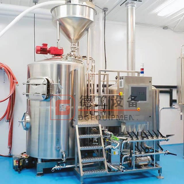 500L 5HL Nano Stainless Steel Concial Automatic Beer Brewing System For Microbrewery Beer Machine for Sale