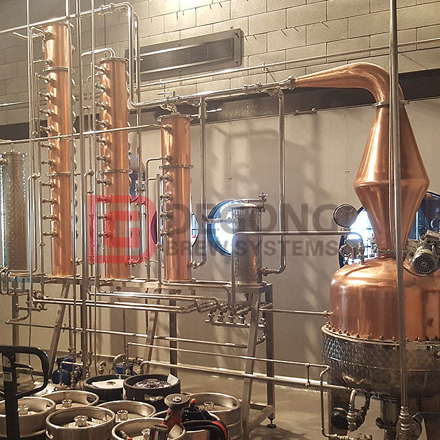 300L Vodka Column Distiller Copper Still Alcohol Spirits Distillation Equipment Micro Distillery