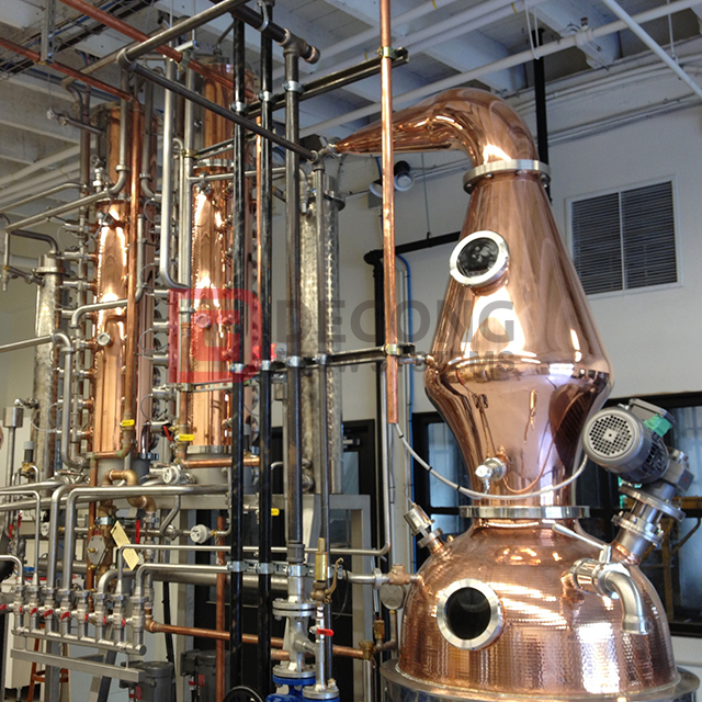 300L Vodka Column Distiller Copper Still Alcohol Spirits Distillation Equipment Micro Distillery