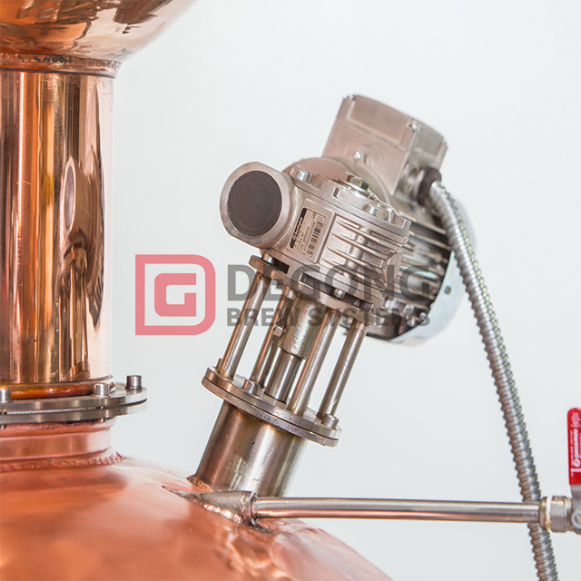 DEGONG craft distillery equipment 500L copper pot still distilling machine for sale