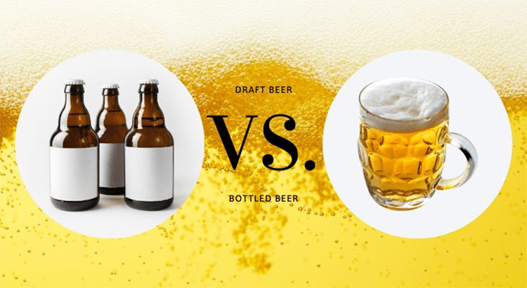 The difference between draft beer and ordinary beer