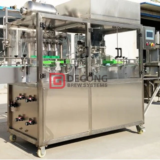20 Bottles/min Canning Machine for Brewery Use with CO2 Purging