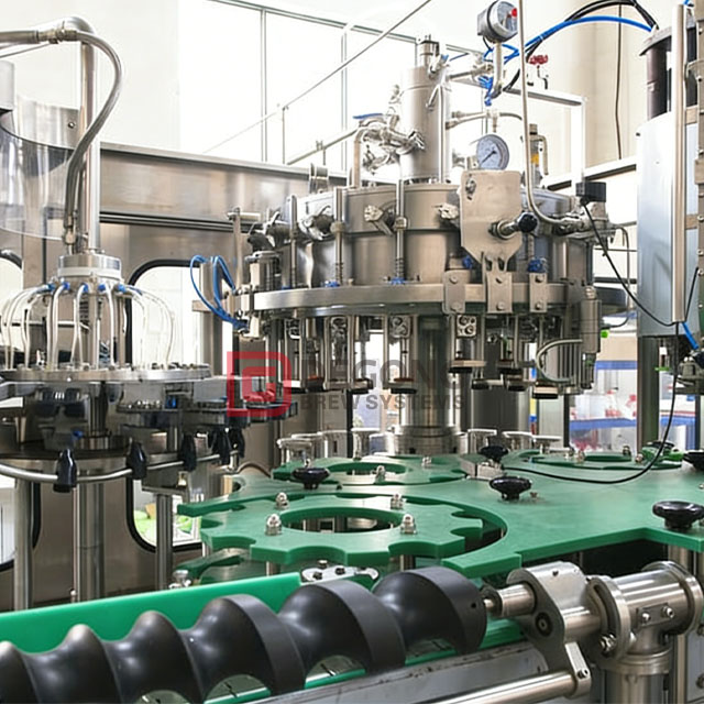 1800 Bottles/H Beer Filling Machine For Glass Bottle Crown Cap