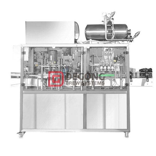 600 Cans/h Beer Canning Machine for Brewery with Pre Evacuation