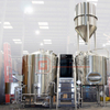 1500L 12BBL Complete Craft Beer Brewing System Steam Heated Mash Brew Kettle And Conical Fermentation Tank