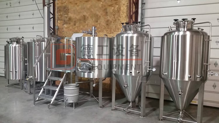 500L turnkey beer brewing system